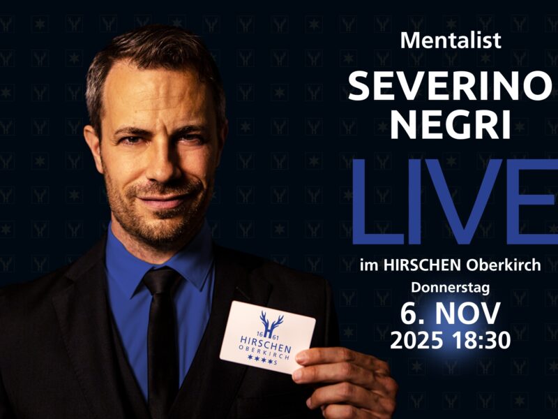Do, 06.11.2025 : Mentalist Dinner Show mit Severino Negri